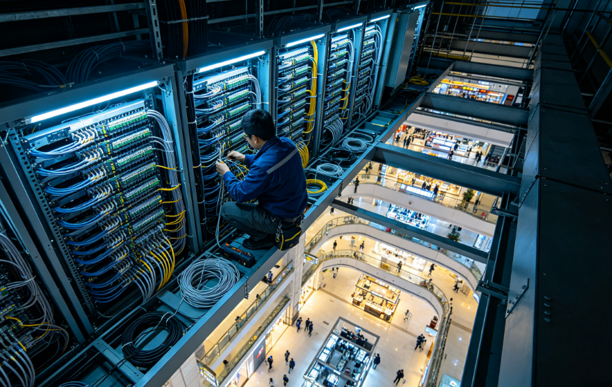 Wiring solutions for retail stores, shopping malls and commercial complexes 3