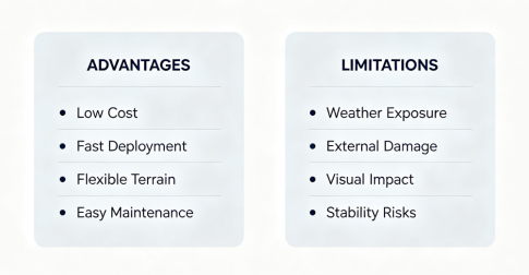 The advantages and limitations of overhead optical fibers The advantages and limitations of overhead optical fibers