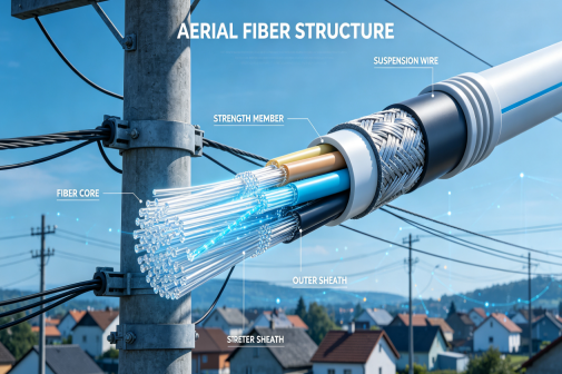 Overhead optical fiber Overhead optical fiber