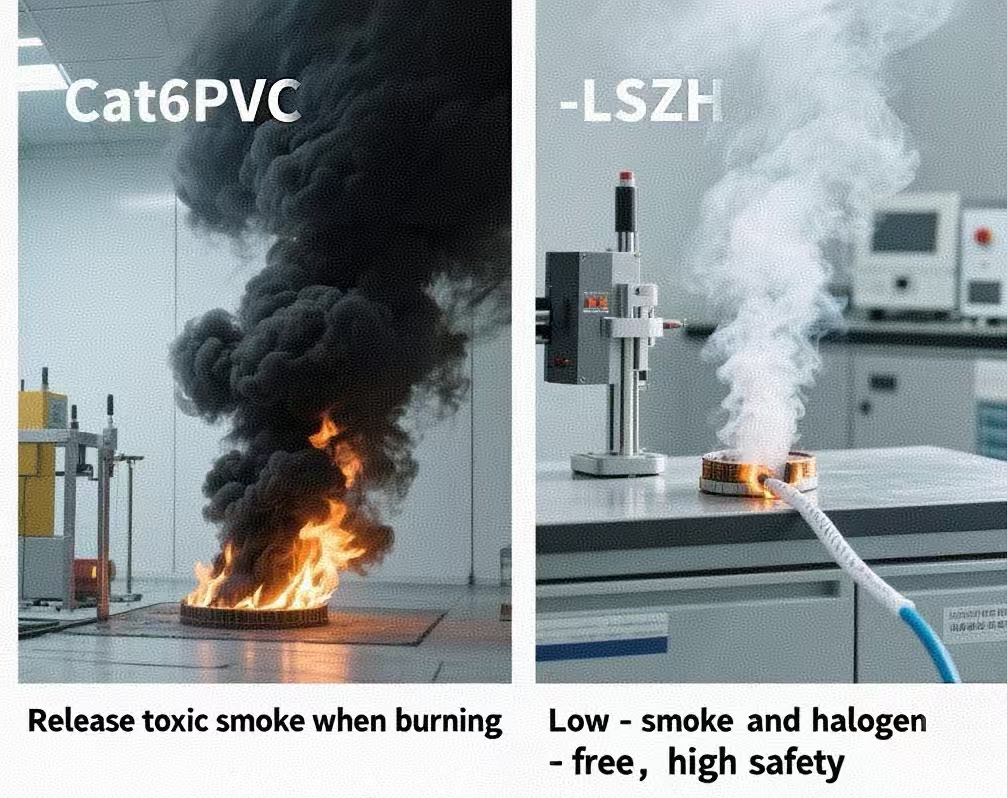 Cat6pvc VS LSZH对比