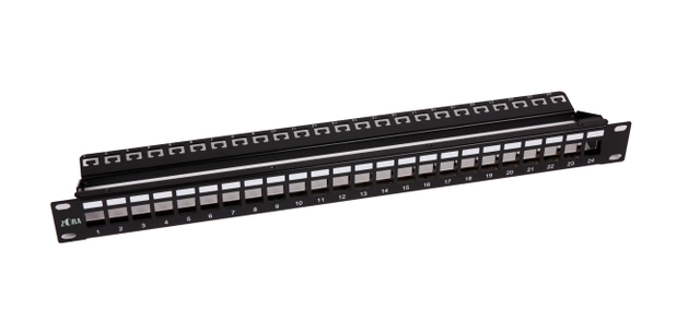 ZORA 24-port Cat 5e Shielded Modular Patch Panel
