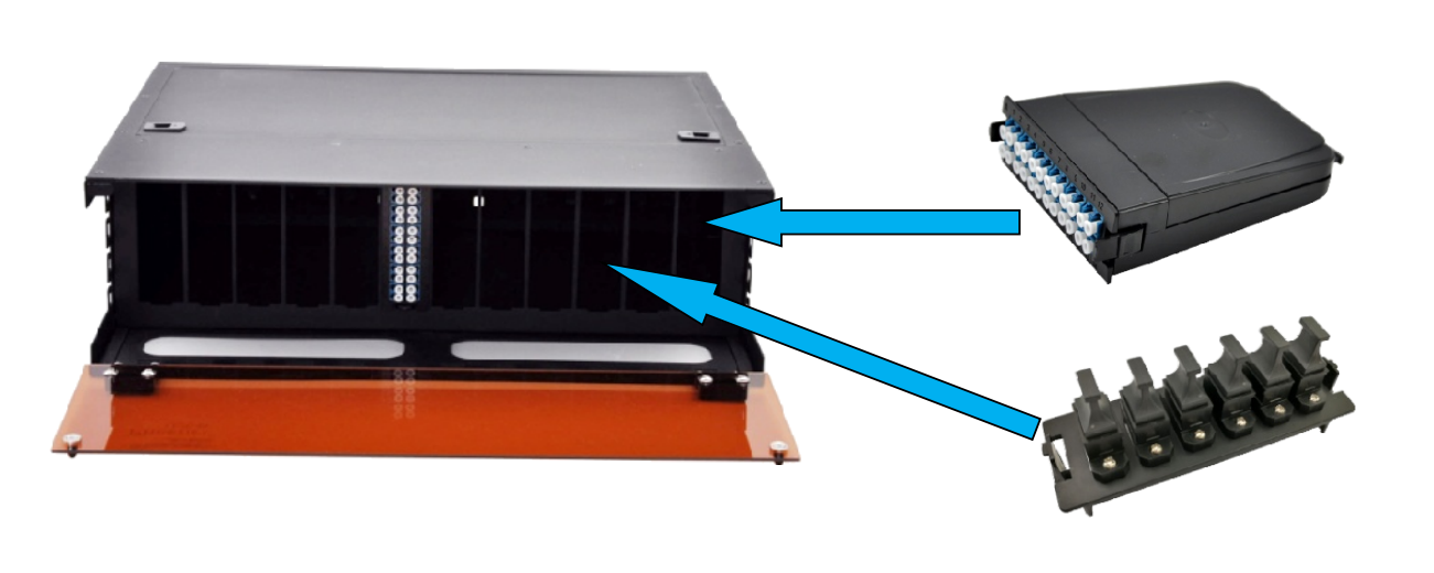ZORA 3U MPO Pre-Terminated Fiber Optic Patch Panel