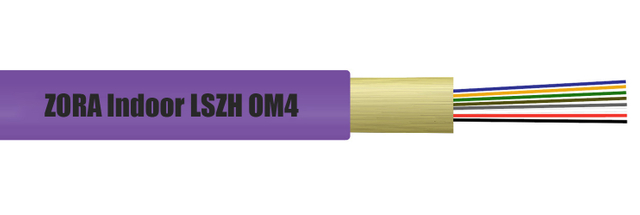 ZORA Indoor 10 Gigabit OM4-550 Multimode Optical Cable