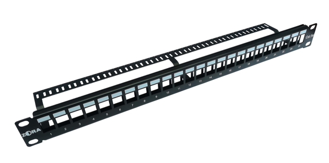 ZORA 24-port Cat 5e Unshielded Modular Patch Panel