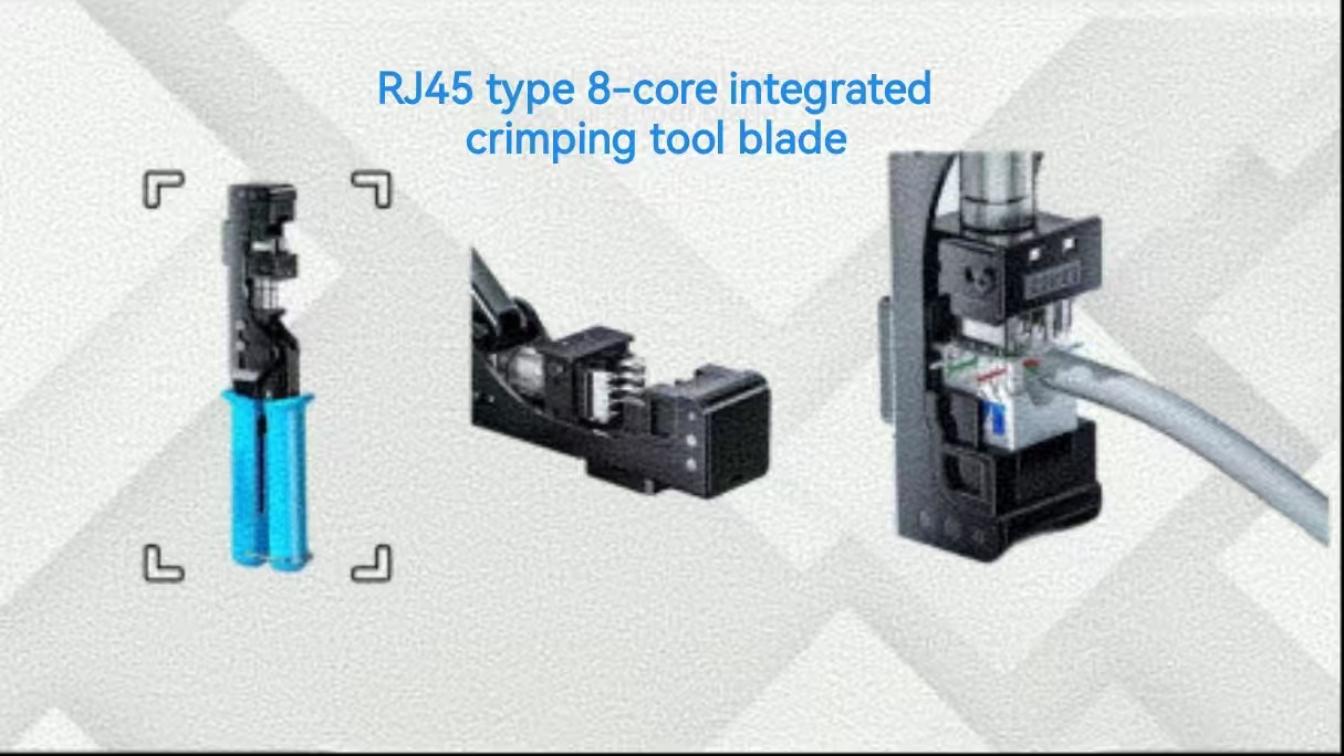 RJ45 type 8-core integrated crimping blade