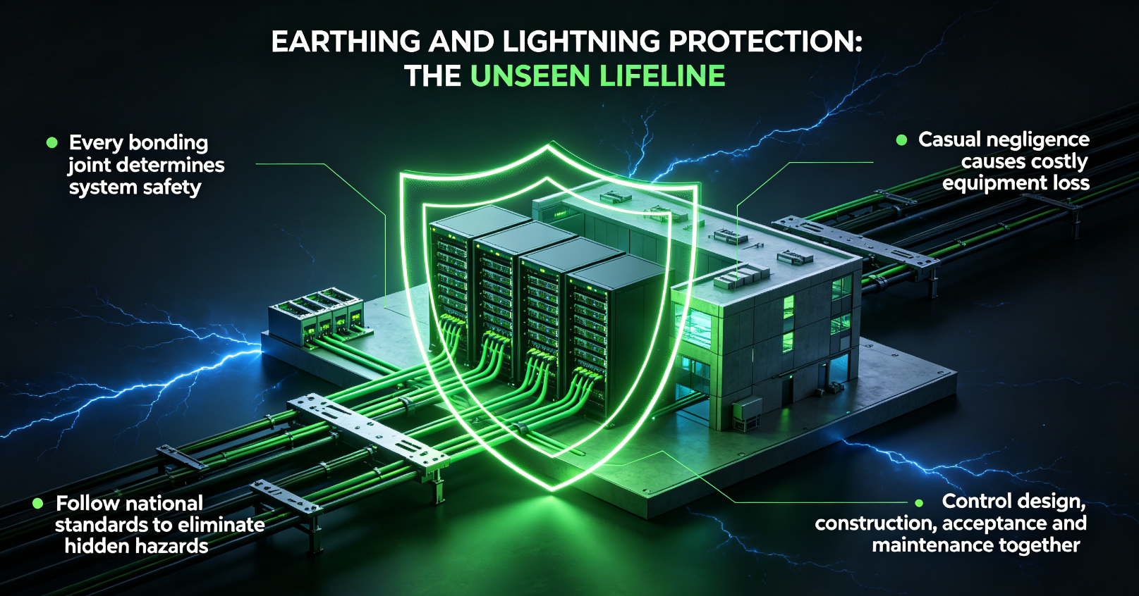 Details of grounding and lightning protection for structured cabling001
