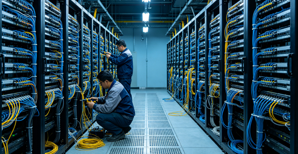 Comprehensive cabling project for large-scale data centers