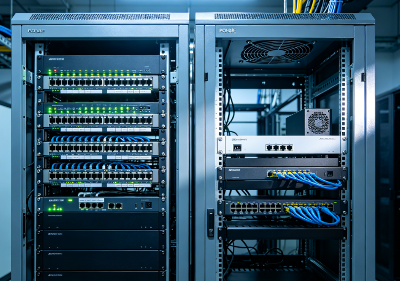 Intelligent patch panel + POE weak current cabinet
