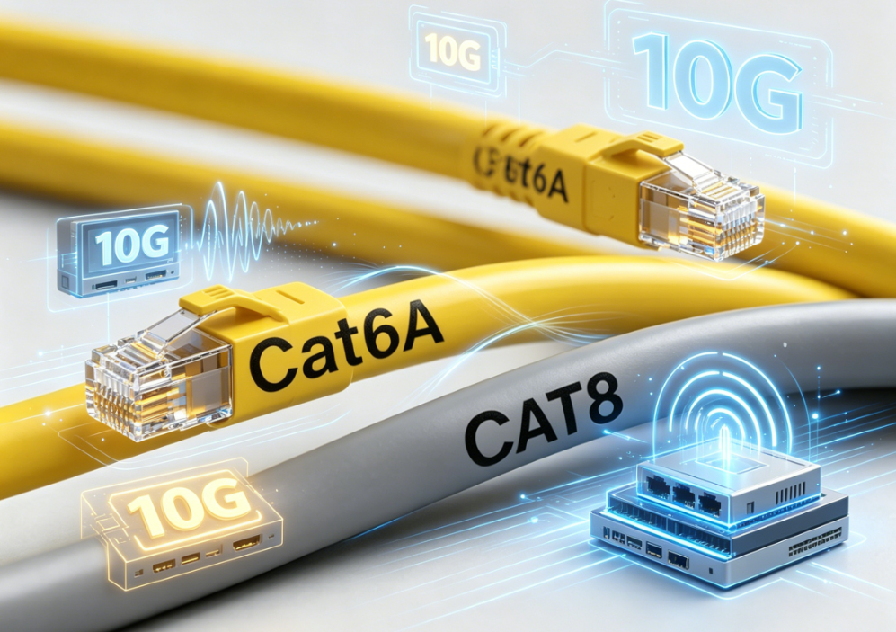 CAT6A vs. CAT8